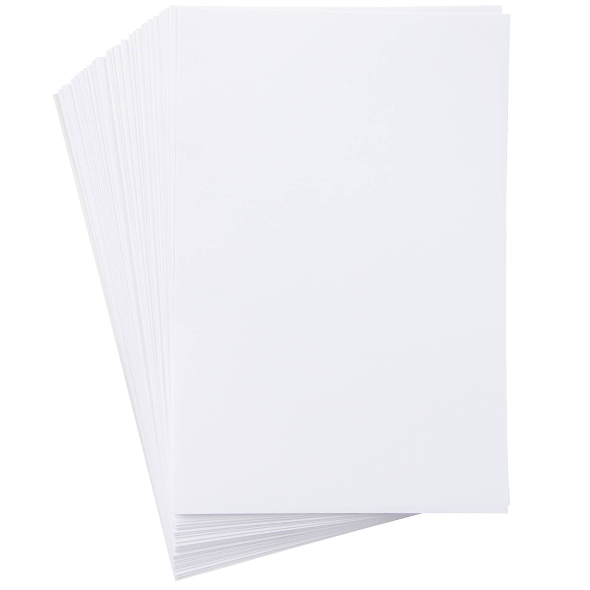 JAM Paper Ultimate White Wove 6" x 9" 24lb. Strathmore Paper, 100 Sheets